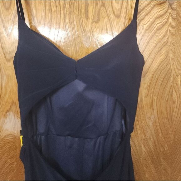 La Femme - 28079 Long Surplice High Slit Jersey Gown - Picture 7 of 9